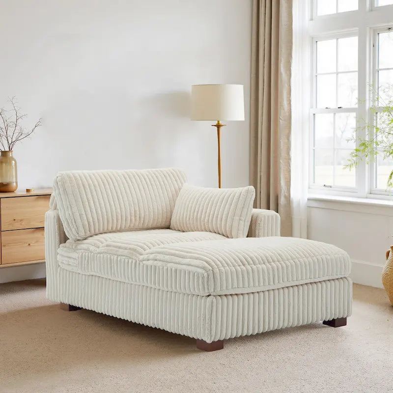 UIXE Chaise longue rembourrée moelleuse pour intérieur