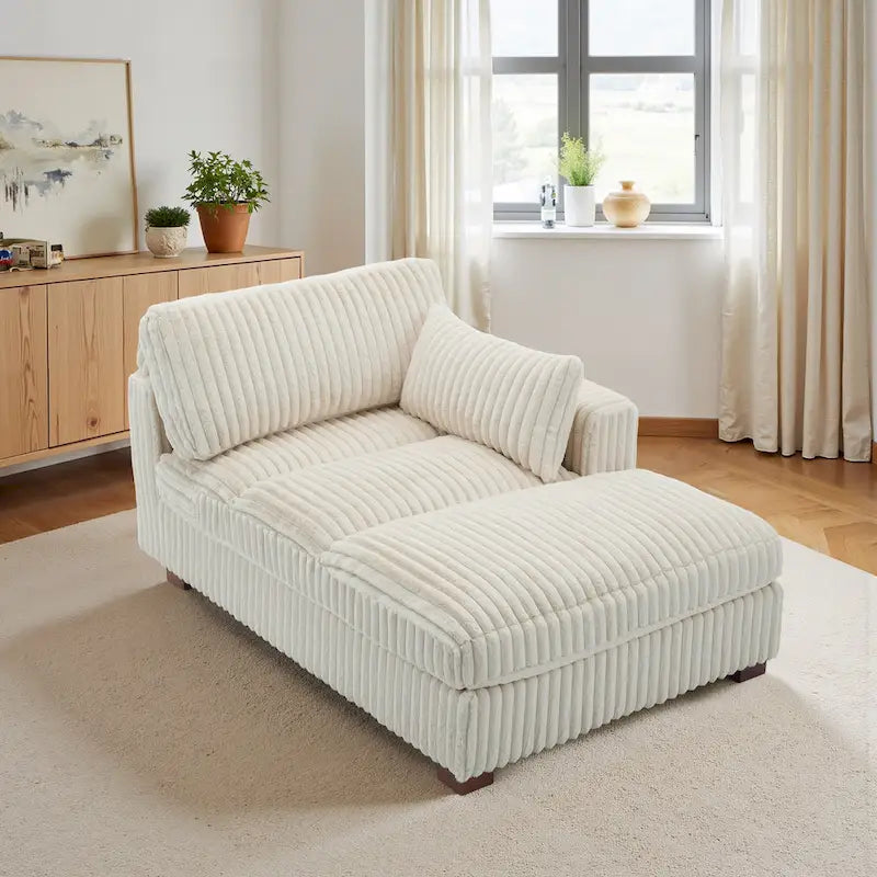 UIXE Chaise longue rembourrée moelleuse pour intérieur