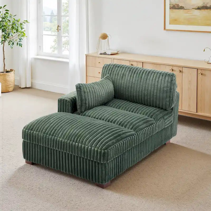 UIXE Chaise longue rembourrée moelleuse pour intérieur