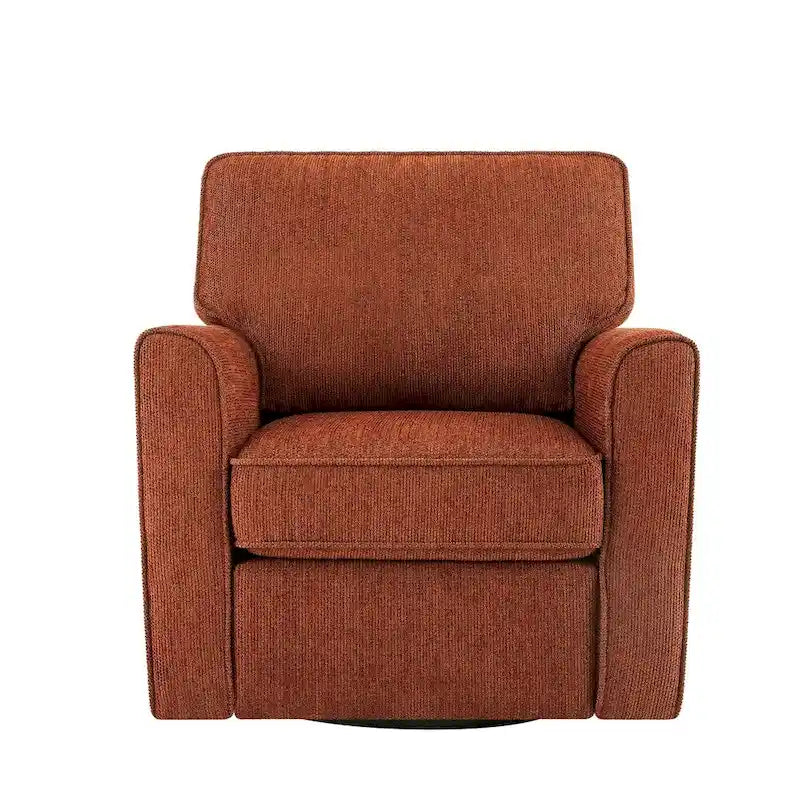Fauteuil pivotant 360° avec accoudoirs incurvés