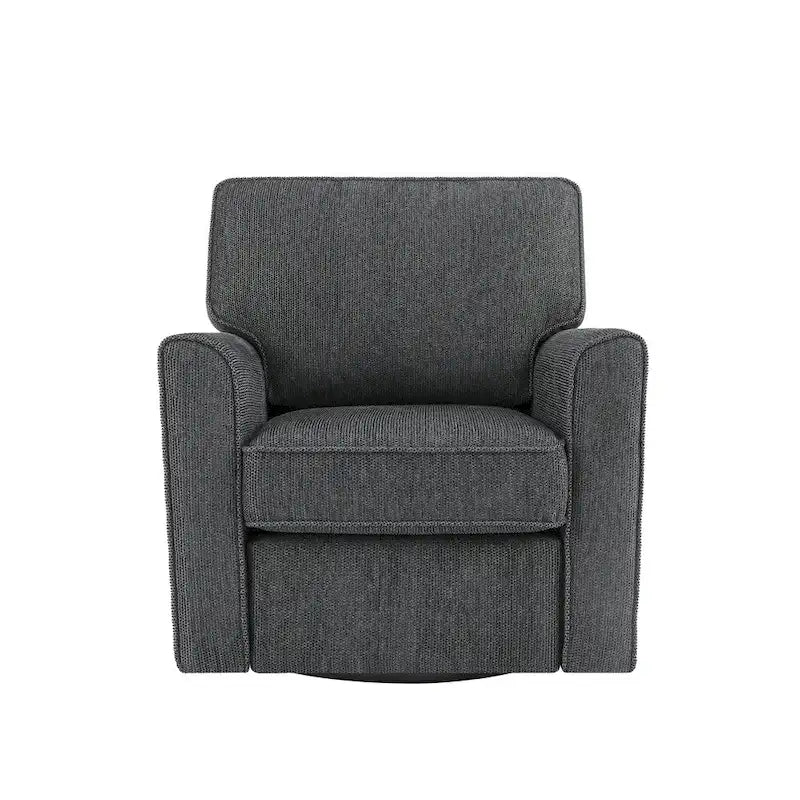 Fauteuil pivotant 360° avec accoudoirs incurvés