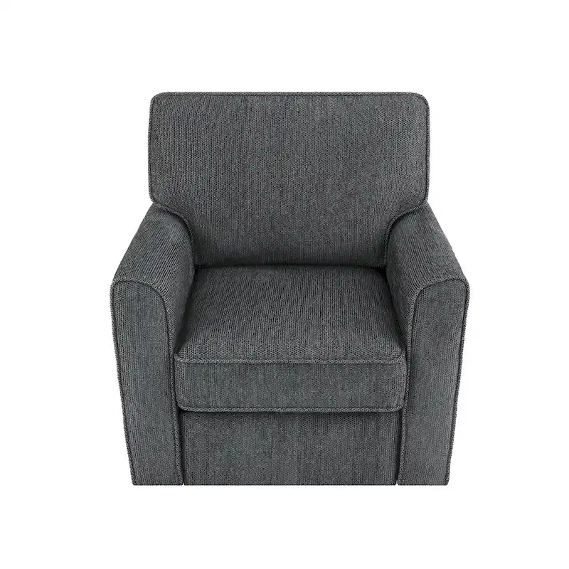 Fauteuil pivotant 360° avec accoudoirs incurvés