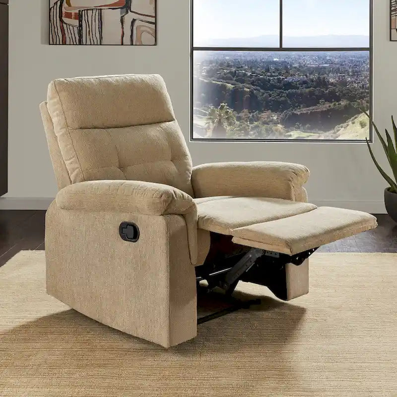 Fauteuil inclinable manuel en tissu chenille Lufkin par iNSPIRE Q Classic