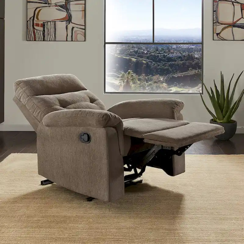 Fauteuil inclinable manuel en tissu chenille Lufkin par iNSPIRE Q Classic