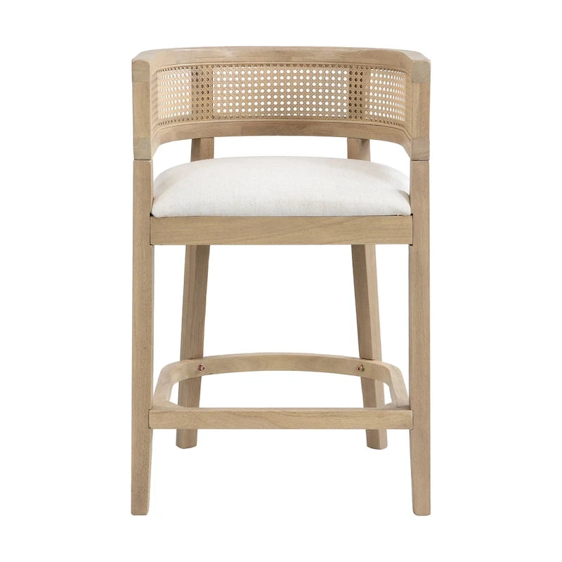 Christopher Knight Home - Lot de 2 tabourets de bar en bois Noweta avec accoudoirs