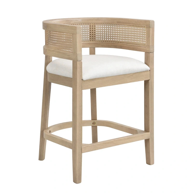 Christopher Knight Home - Lot de 2 tabourets de bar en bois Noweta avec accoudoirs