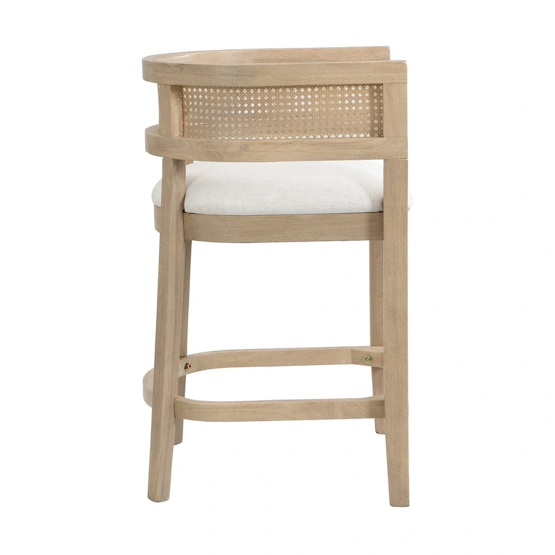 Christopher Knight Home - Lot de 2 tabourets de bar en bois Noweta avec accoudoirs