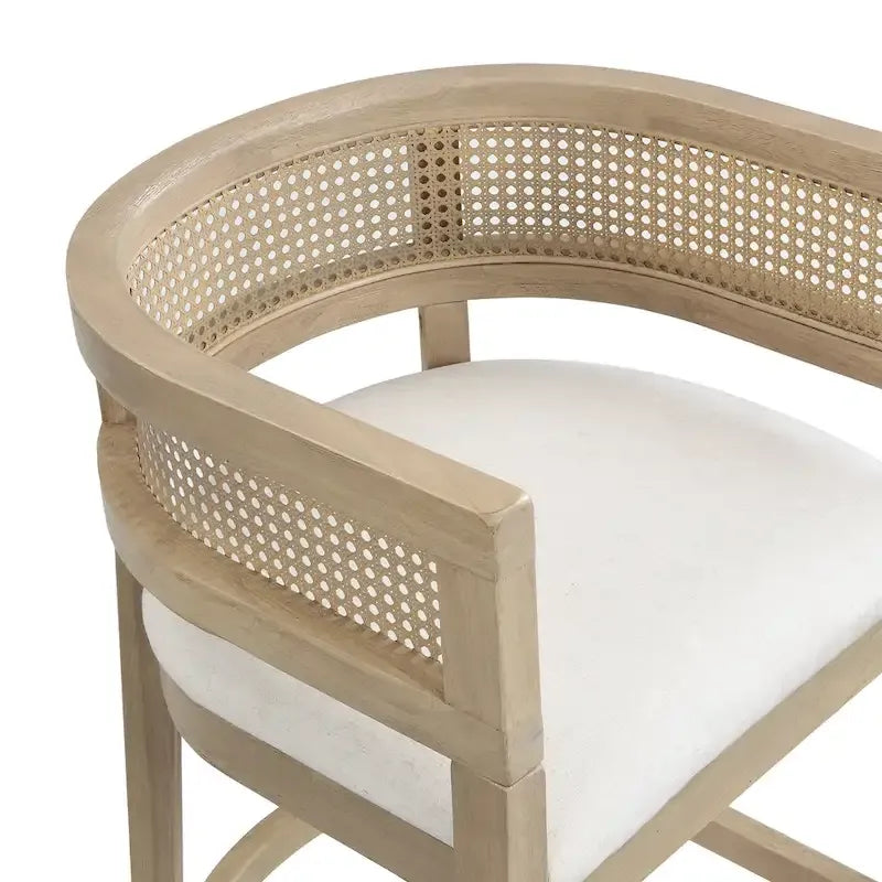 Christopher Knight Home - Lot de 2 tabourets de bar en bois Noweta avec accoudoirs
