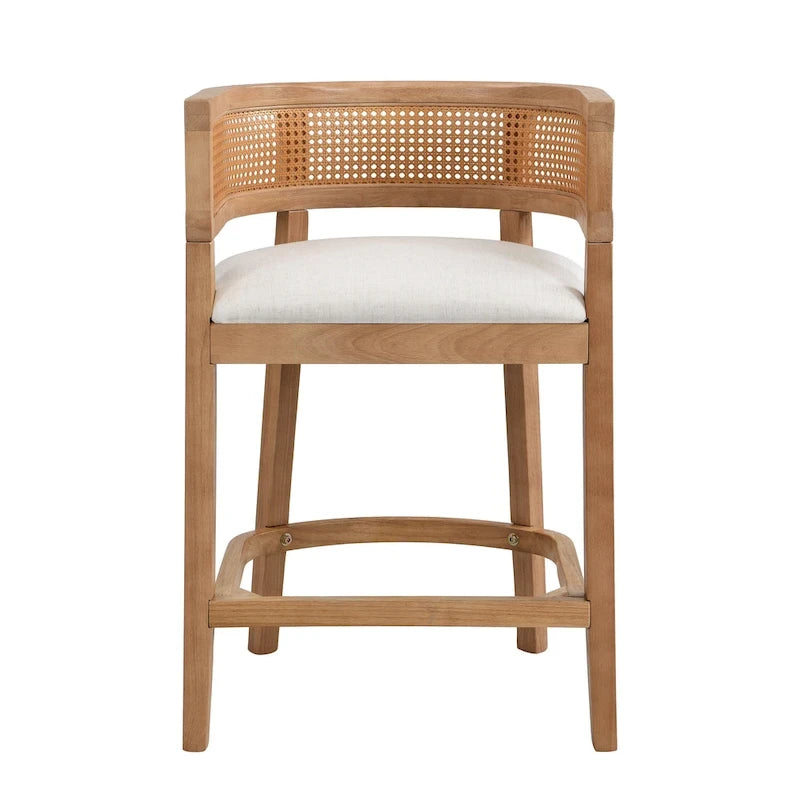 Christopher Knight Home - Lot de 2 tabourets de bar en bois Noweta avec accoudoirs