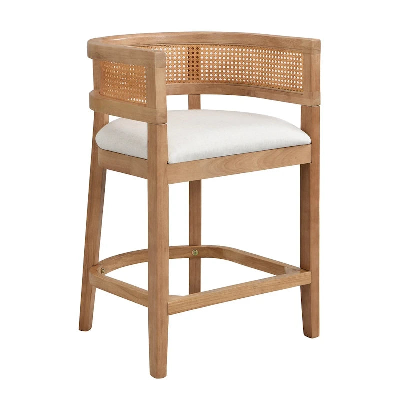 Christopher Knight Home - Lot de 2 tabourets de bar en bois Noweta avec accoudoirs