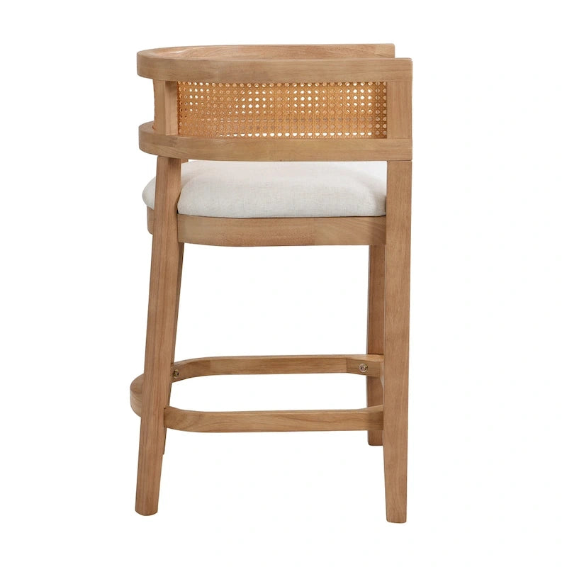 Christopher Knight Home - Lot de 2 tabourets de bar en bois Noweta avec accoudoirs