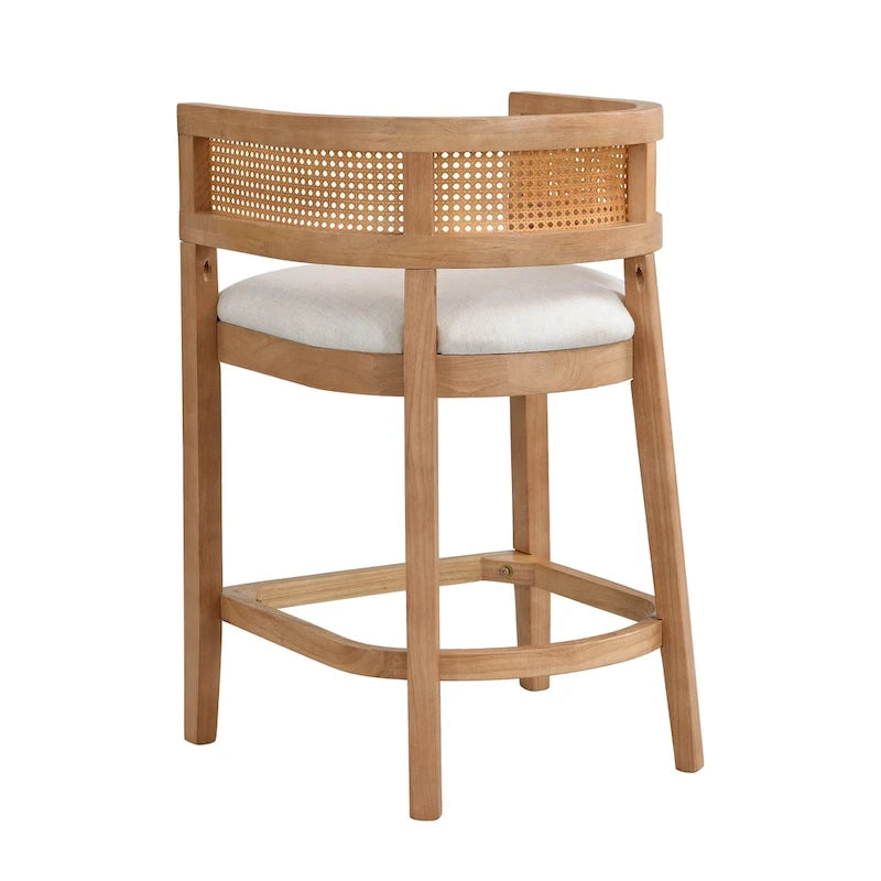 Christopher Knight Home - Lot de 2 tabourets de bar en bois Noweta avec accoudoirs