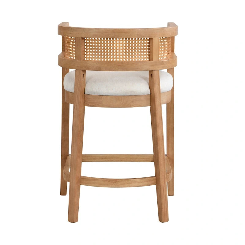 Christopher Knight Home - Lot de 2 tabourets de bar en bois Noweta avec accoudoirs
