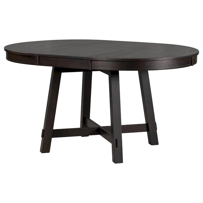 Table à manger ronde extensible avec rallonge, Table de cuisine, Table d'appoint, Table basse, Bureau, Table de salle à manger en bois massif