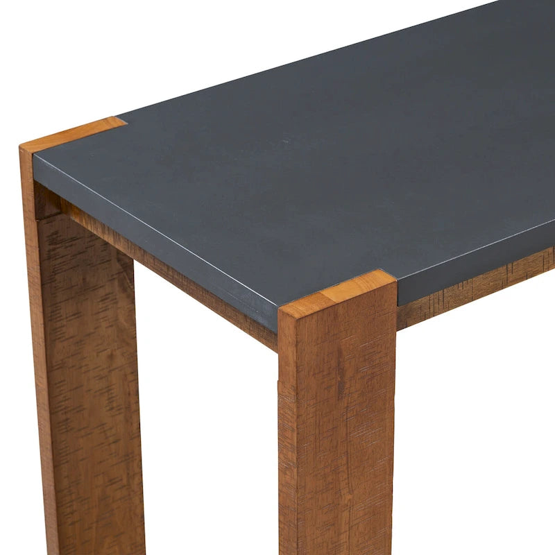 Console étroite d'entrée Table d'appoint avec étagère inférieure