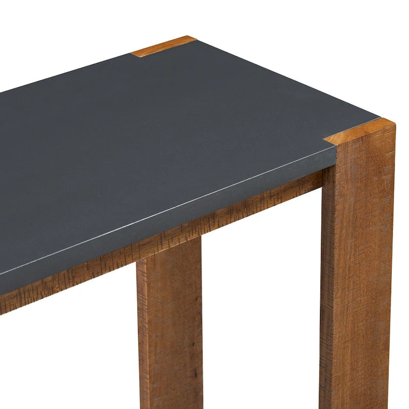 Console étroite d'entrée Table d'appoint avec étagère inférieure