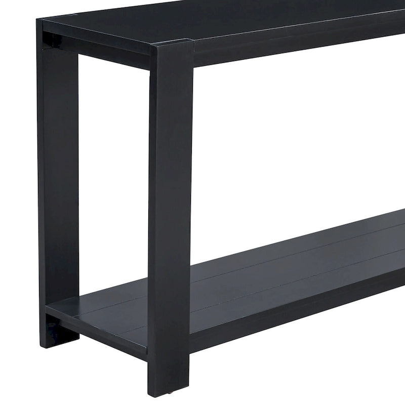 Console étroite d'entrée Table d'appoint avec étagère inférieure