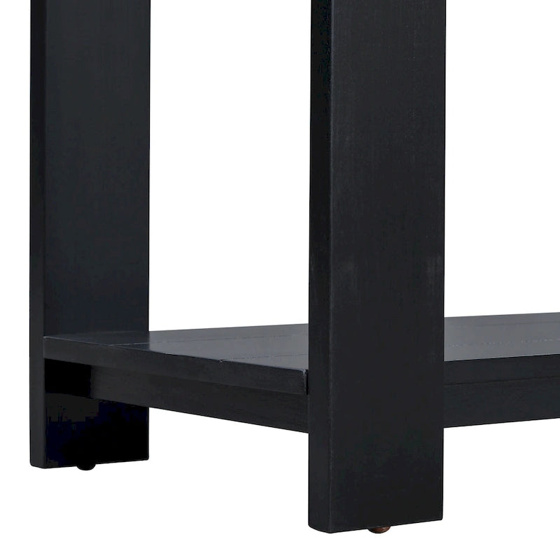 Console étroite d'entrée Table d'appoint avec étagère inférieure