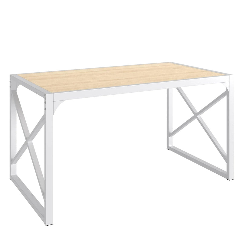 44.3 Ensemble Table à Manger avec Bancs Table de Cuisine pour 4 Ensemble de Table de Salle à Manger Rectangulaire avec 2 Bancs en Bois et Métal