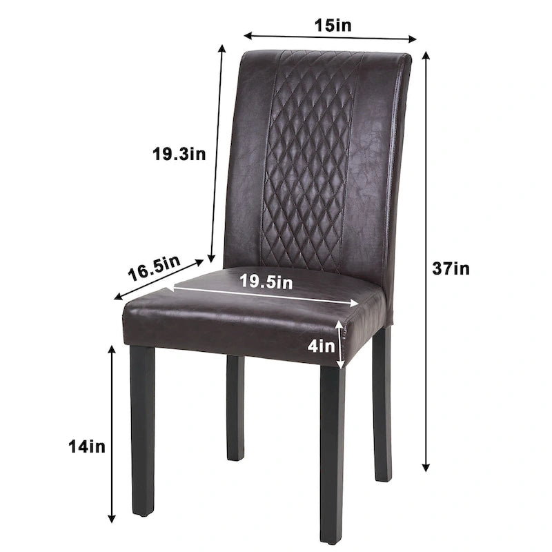 Chaises de salle à manger capitonnées, lot de 6 Chaises de salle à manger capitonnées classiques Parson, chaises Parson modernes 37