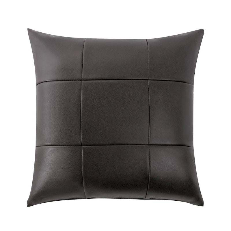 Ensemble de salon rembourré, 4 pièces - Fauteuil en similicuir, causeuse, canapé avec pouf