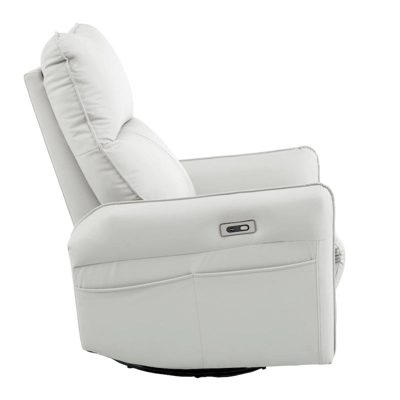 Fauteuil inclinable électrique pivotant 270° avec ports USB