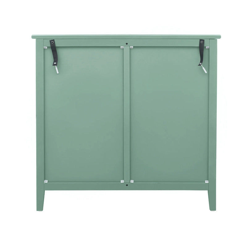 Commode verticale à 3 tiroirs de style américain avec poignée dorée pour chambre à coucher, salon