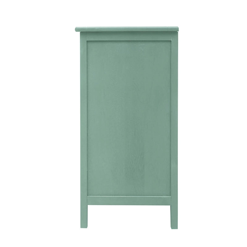 Commode verticale à 3 tiroirs de style américain avec poignée dorée pour chambre à coucher, salon