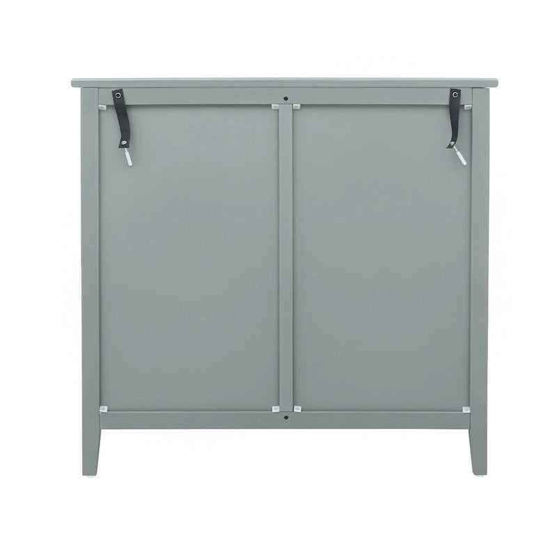 Commode verticale à 3 tiroirs de style américain avec poignée dorée pour chambre à coucher, salon
