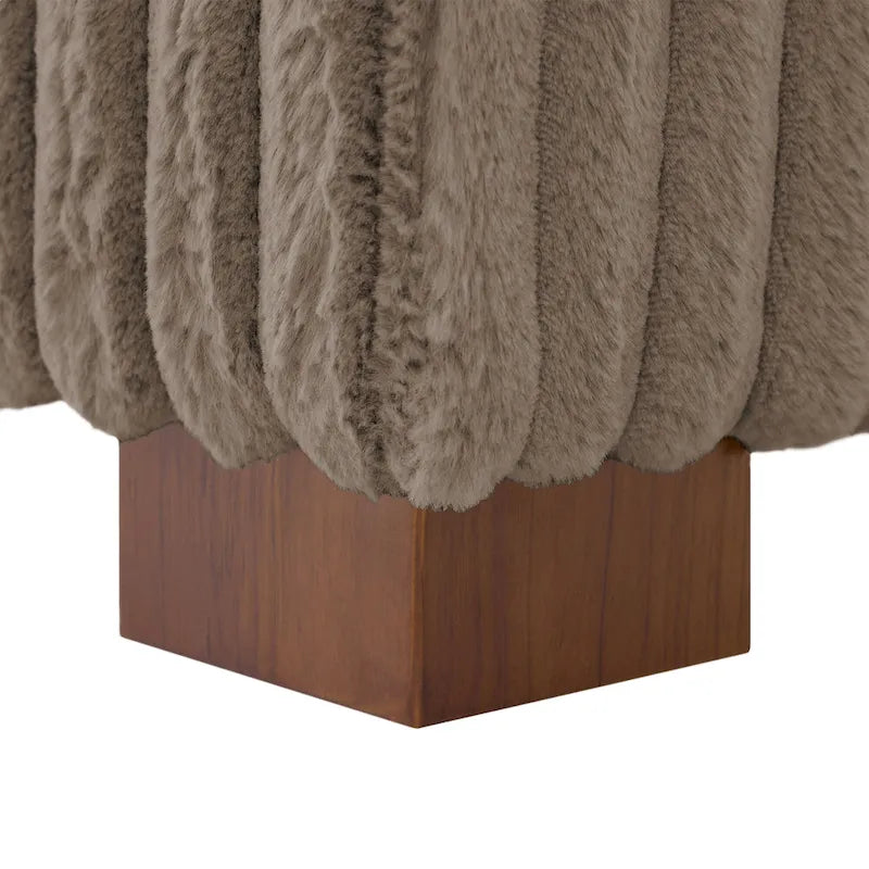 Chaise longue d'intérieur en flanelle de coton moderne avec oreillers