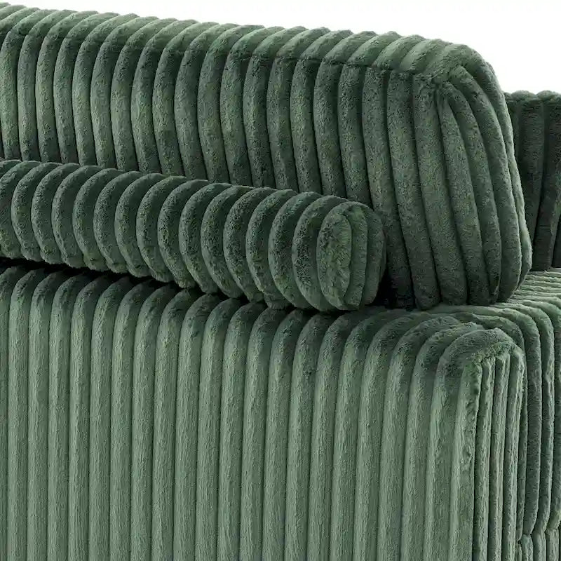 Chaise longue d'intérieur en flanelle de coton moderne avec oreillers