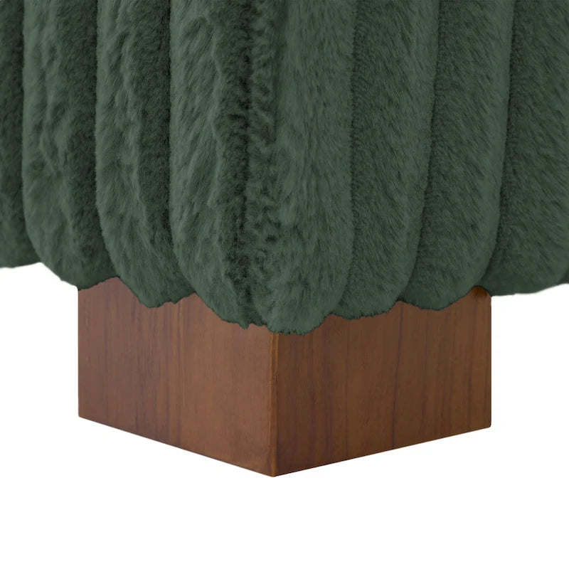 Chaise longue d'intérieur en flanelle de coton moderne avec oreillers