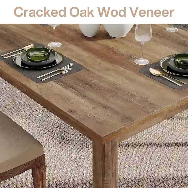 Table à manger carrée de 100 cm pour 2-4 personnes avec pieds en bois massif pour salon et salle à manger