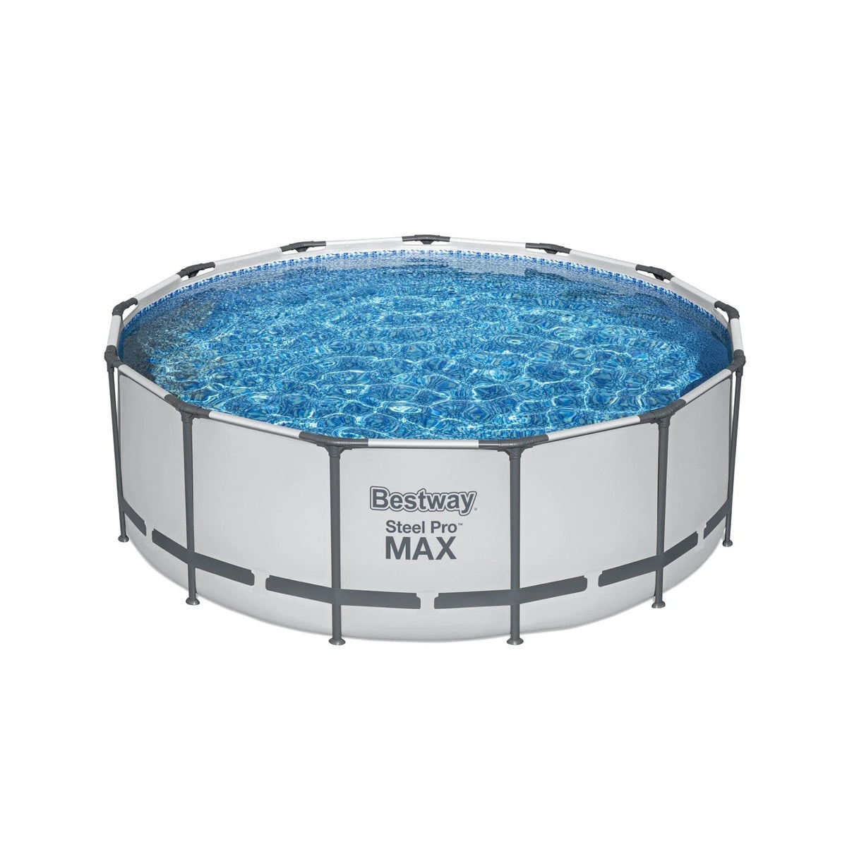 Piscine hors sol ronde Bestway Steel Pro MAX avec pompe et bâche
