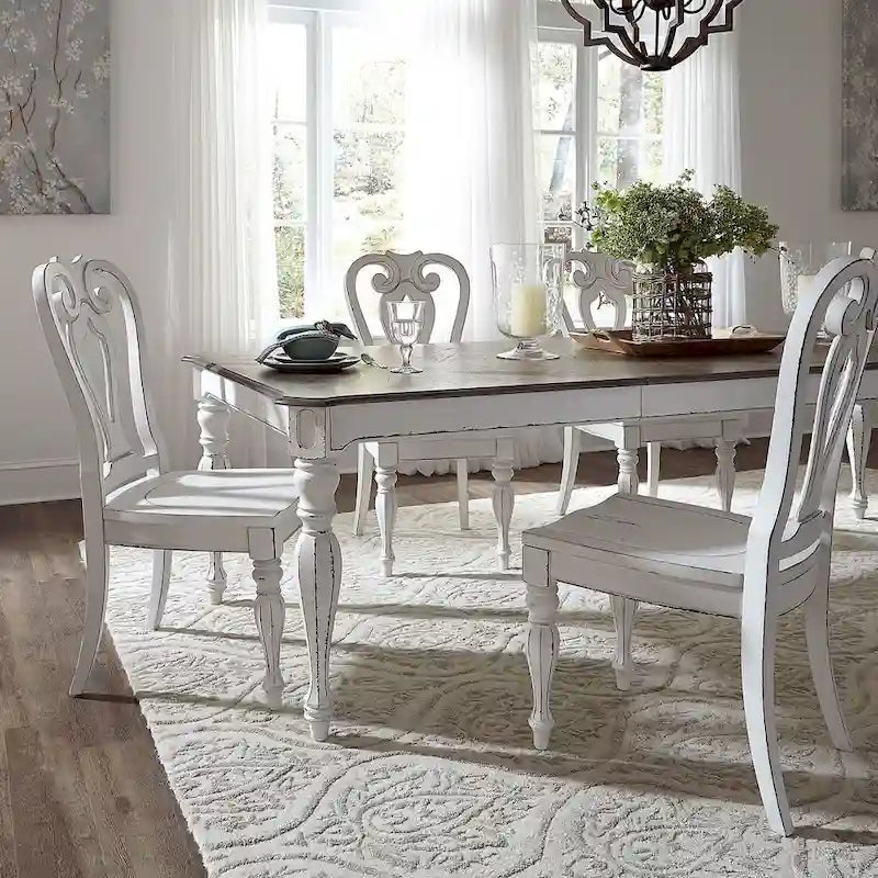 Chaise d'appoint à dossier droit Splat de Magnolia Manor (lot de 2)