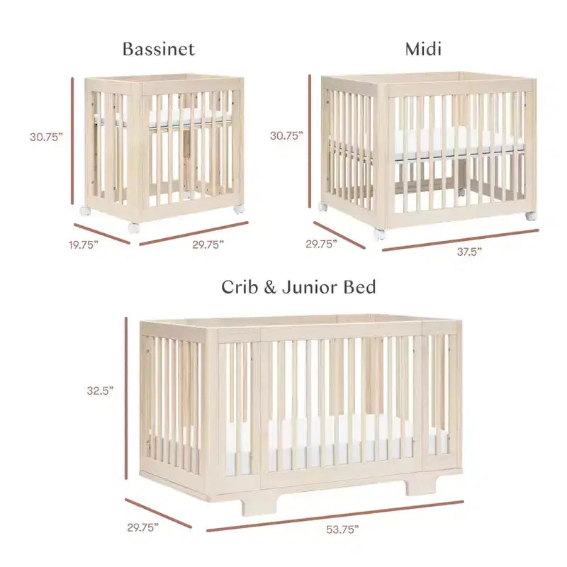 Lit de bébé convertible 8-en-1 Yuzu de Babyletto avec kits de conversion toutes étapes