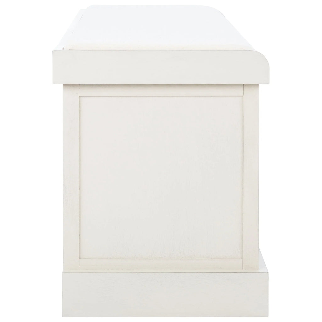 Banc de rangement SAFAVIEH Fiorello 3 tiroirs avec coussin - 47,3 L x 15 P x 19 H - 47Lx15Px19H