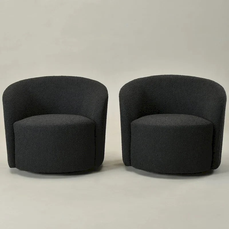 Fauteuil pivotant rembourré KINWELL de 86 cm de large (lot de 2)