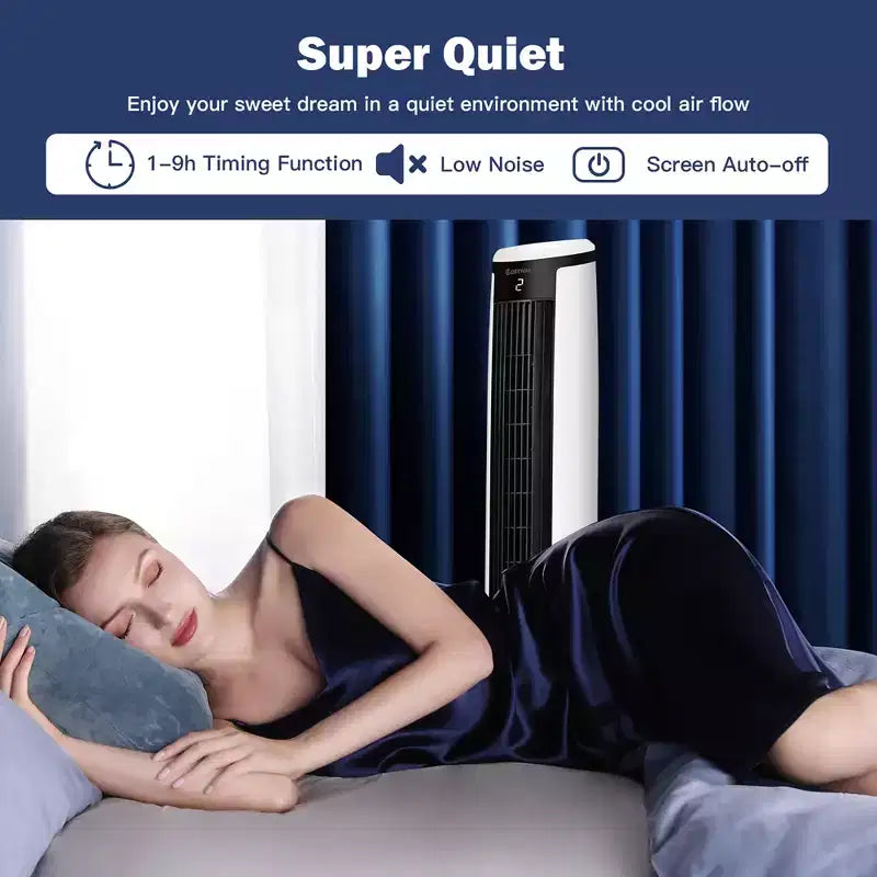 Refroidisseur d'air par évaporation 3-en-1 Costway 41'' Ventilateur tour portable Humidificateur