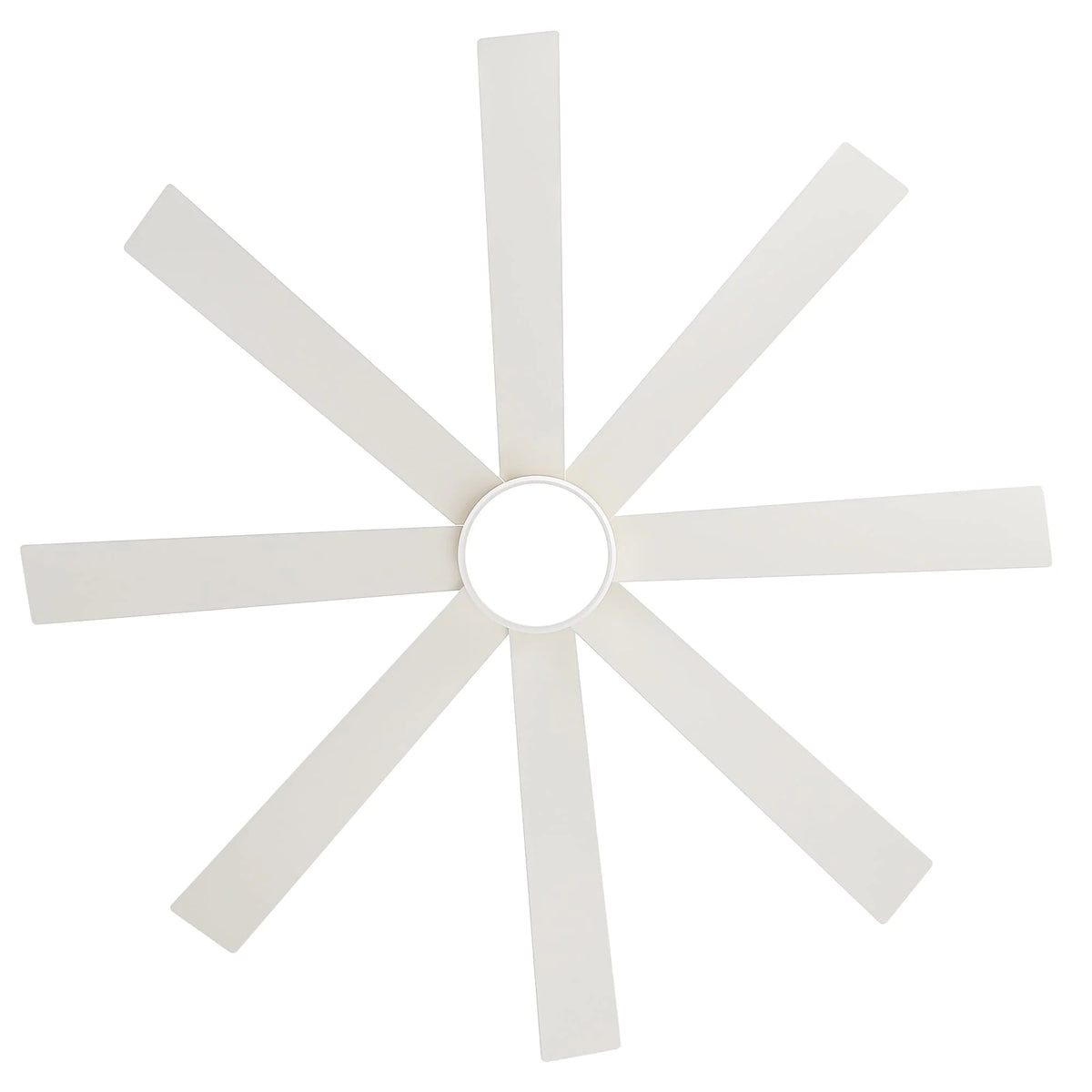 Ventilateur de plafond de 65 pouces à 8 pales noires avec lumière LED et télécommande
