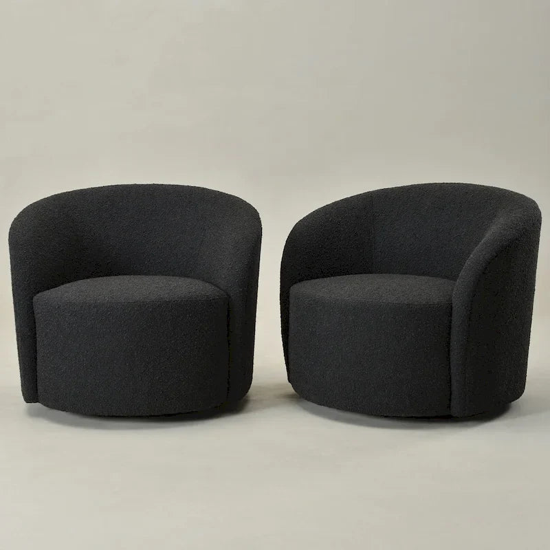 Fauteuil pivotant rembourré KINWELL de 86 cm de large (lot de 2)