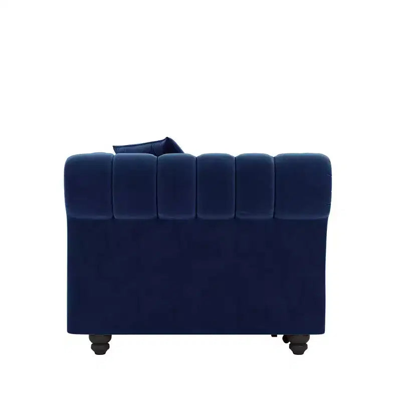 Canapé-lit gigogne 3-en-1 King Size Whisen Velvet et canapé convertible avec pouf mobile, design capitonné