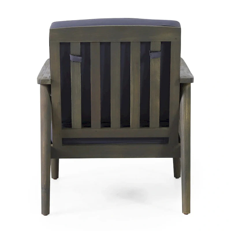 Ensemble de conversation d'extérieur 4 places en bois d'acacia Willowbrook par Christopher Knight Home