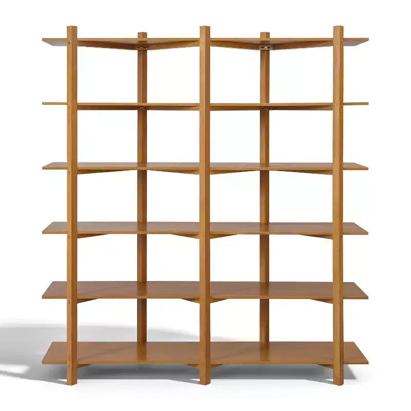 Christopher Knight Home Elliot Étagère de rangement moderne à 6 niveaux en bois avec étagères ouvertes