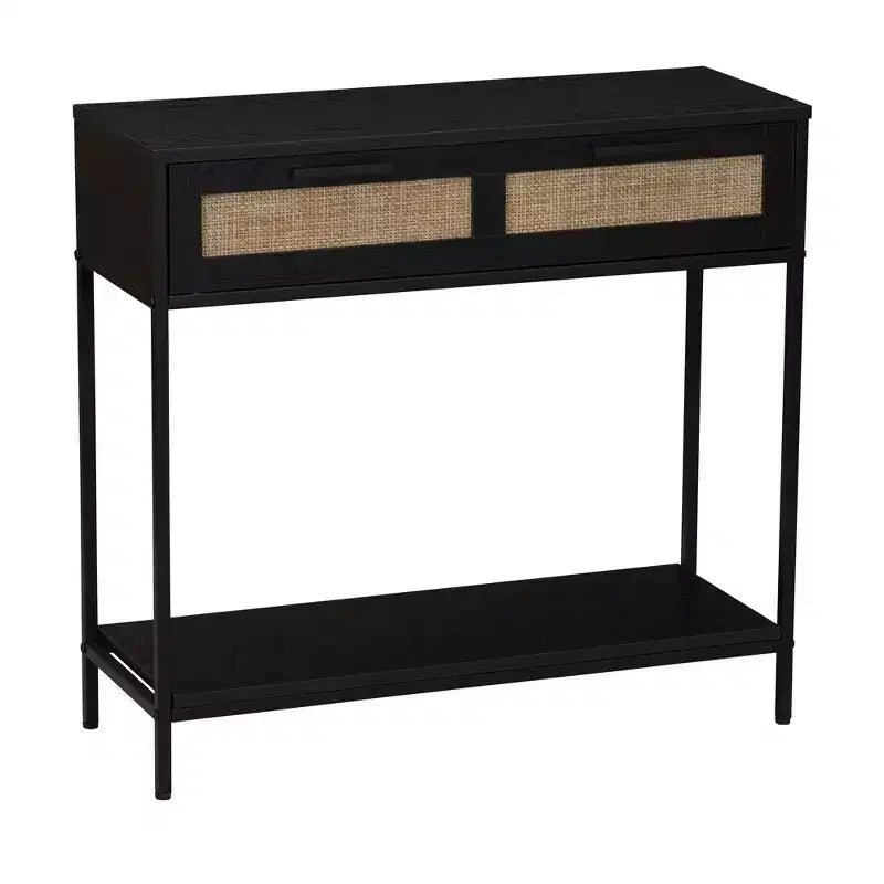 Household Essentials Bungalow Console Table Black