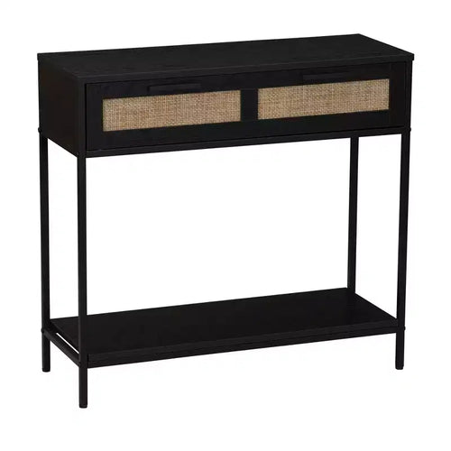 Household Essentials Bungalow Console Table Black