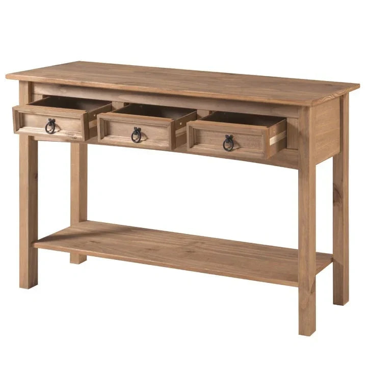 Console de table en bois 3 tiroirs Corona | Furniture Dash - S.O.