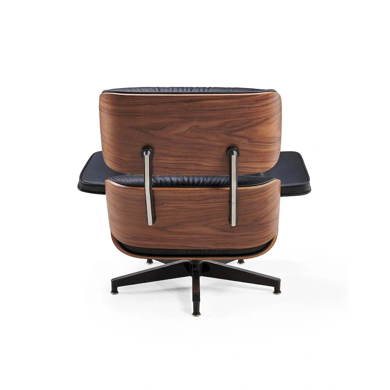 Fauteuil inclinable en cuir de style Mid-Century Modern
