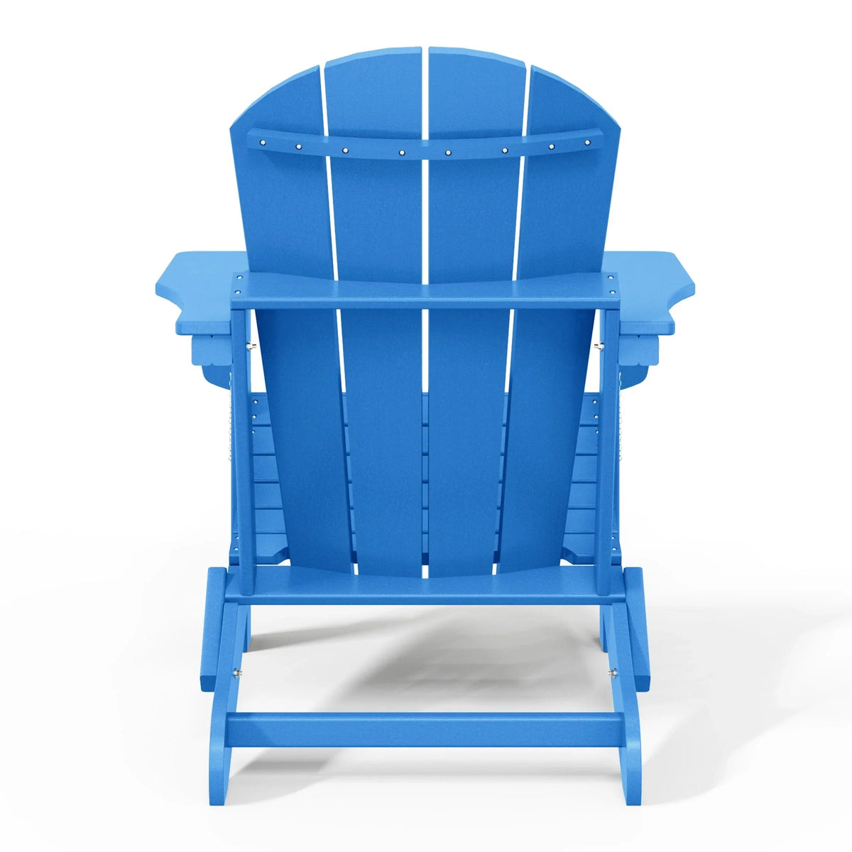 Chaise Adirondack pliante d'extérieur tout temps Polytrends Laguna résistante à la décoloration pour patio