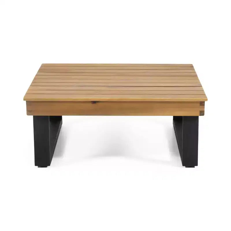 Canapé d'angle d'extérieur en forme de L, ensemble de loisirs pour patio, ensemble de sièges de conversation de jardin avec table basse et coussins résistants à l'eau - ModernLuxe